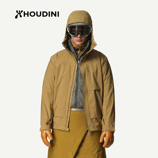 HOUDINI胡丁尼 Rollercoaster 云霄 男款户外防水带帽外套800060 商品图9