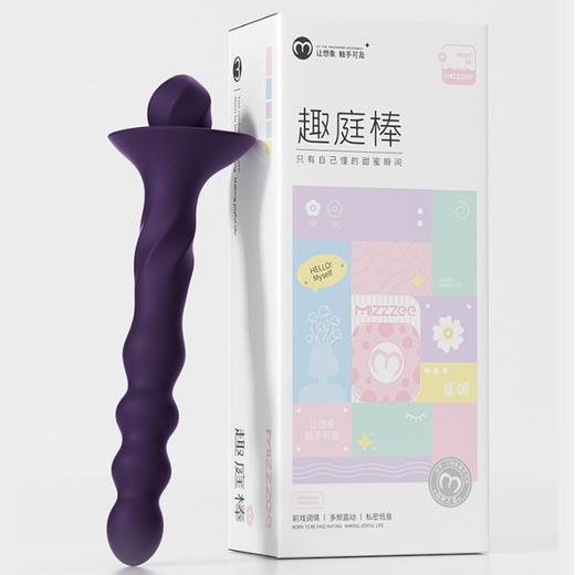 谜姬 趣庭棒女用震动棒sm后庭挑逗按摩棒女用自慰器情趣用品 商品图3