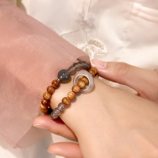 【秋冬上新】BAOFANDI 宝梵迪紫气东来双圈手链文玩盘玩手串【礼袋+礼盒+保养卡+证书】 商品图10