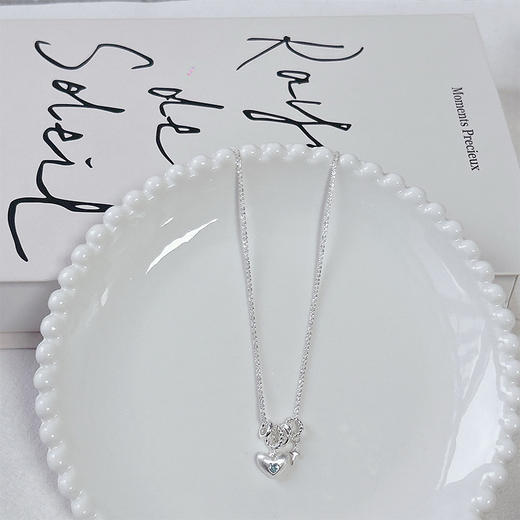 芝栀挞琉璃双子星项链小众闪耀星星锁骨链项链-纪念日百货门店同款 163893587 商品图0