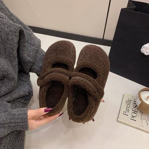 【YW】无忧购加绒玛丽珍鞋女秋冬毛毛鞋呢面勃肯棉鞋F17（截单后3-5天发货） 商品图6