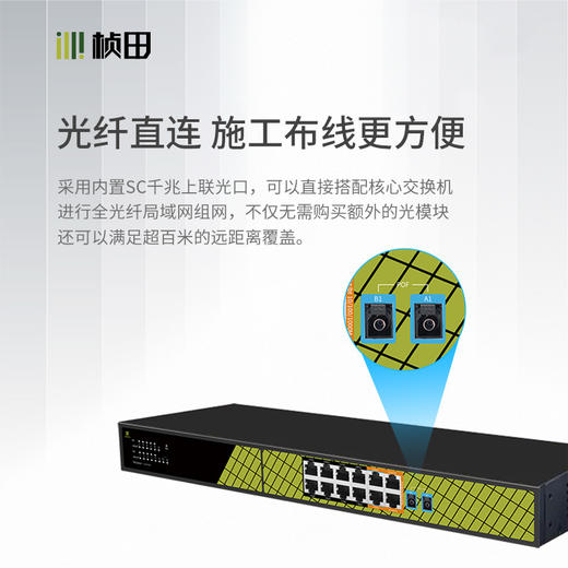 2光12电千兆上联POF交换机-GNT-FS14URQ-P10 商品图1
