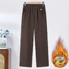 【舒适活动自如❗️修饰身形显瘦得体】加绒直筒裤子女2025冬季新款加绒保暖松紧腰洋气百搭减龄裤子。ja 商品缩略图2