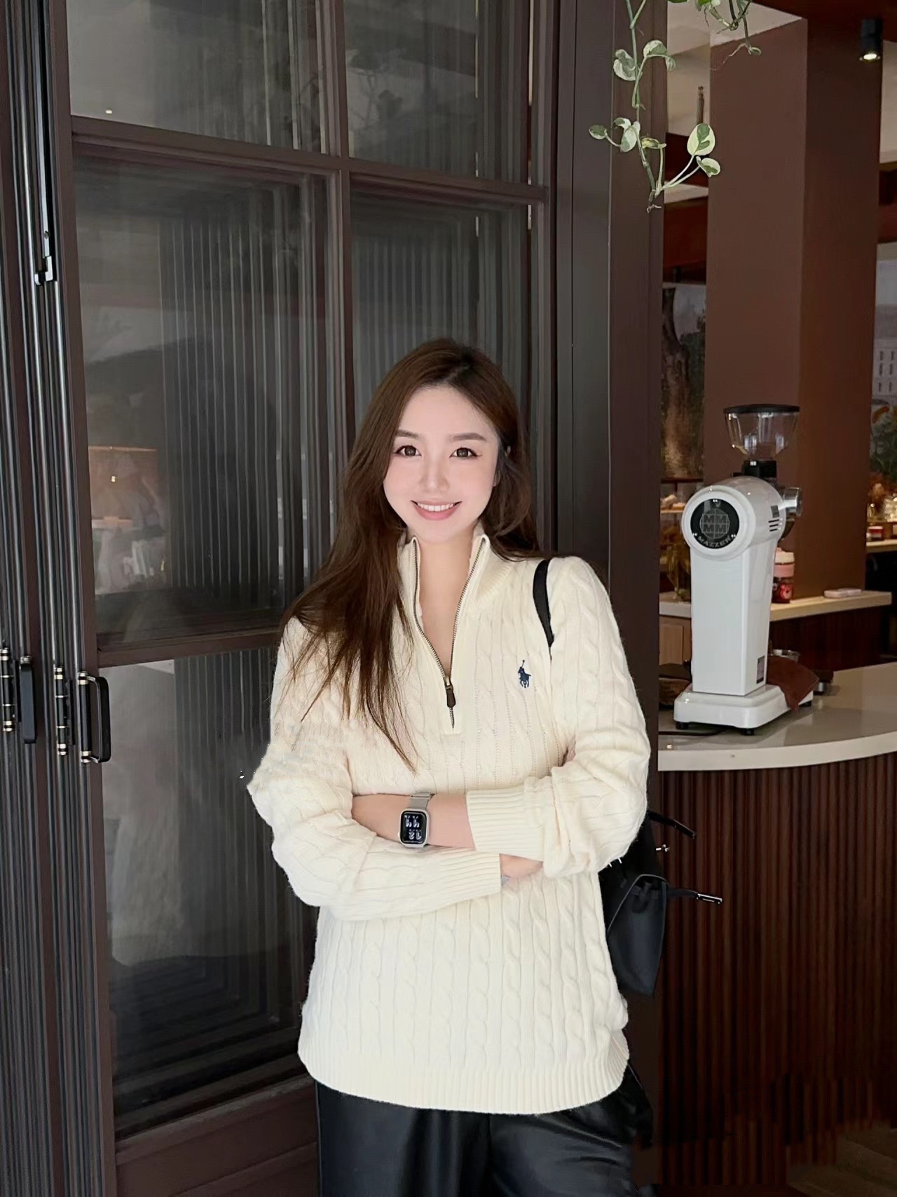 拉夫劳伦 情侣款经典款绞花编结羊绒针织毛衫(EJ)