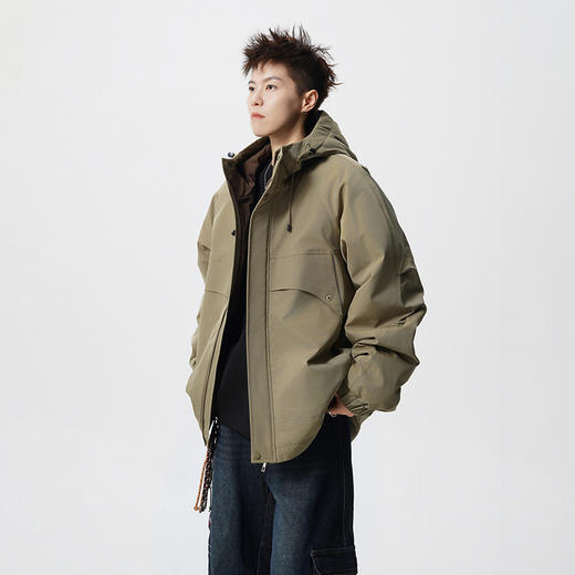 【YW】无忧购男女同款棉衣工装连帽外套冲锋衣宽松户外休闲防风夹克外套752#（截单后7天发货) 商品图6