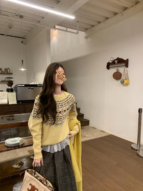 Read Nameless /黄色费尔岛毛衣+透透波点打底衫 2025/11/29