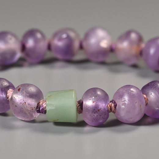 古波斯蚀花板珠+西亚高古紫水晶手串 商品图5