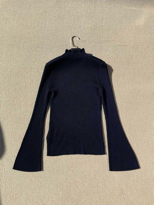 1128-2独家圆正 小禾 喇叭袖羊毛针织套衫 商品图5