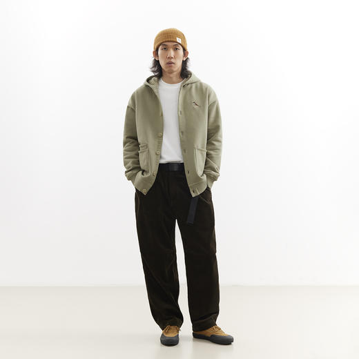 吃茶去chichaqu25重磅带帽开衫卫衣复古加厚帽衫秋冬休闲男女百搭 商品图14