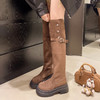 【YW】无忧购两穿过膝靴女秋冬绒面厚底长靴M19  （截单后3-5天发货） 商品缩略图3