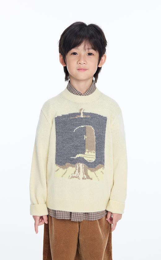 jnby   25年冬款  长袖套头毛衫  1PA310090 商品图5