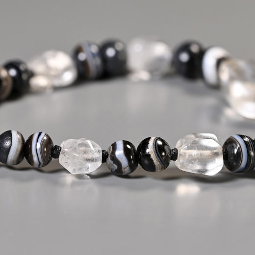 西亚高古白水晶+千年药师珠手串 商品图6