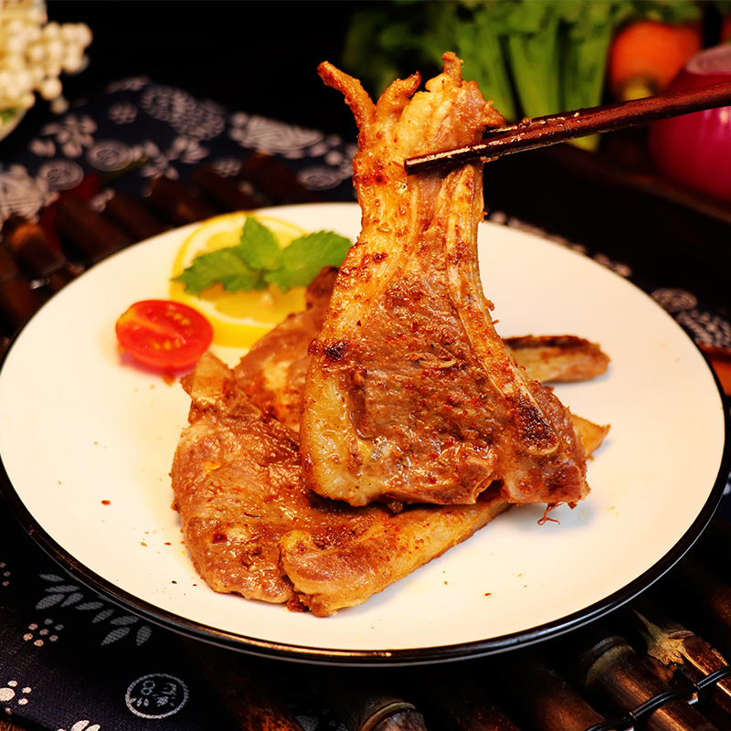  【生鲜不退换】紫光园战斧法式羊排220g*3 | 口感鲜嫩、肥而不腻、无膻味、真空包装、烹饪简单、蒸炸烤均可