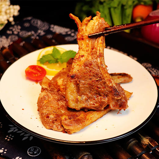  【生鲜不退换】紫光园战斧法式羊排220g*3 | 口感鲜嫩、肥而不腻、无膻味、真空包装、烹饪简单、蒸炸烤均可 商品图0