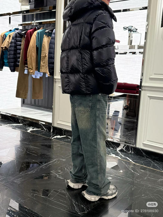 1128-6 渠道圆正 mc 丰盈轻盈厚实保暖 男生款 鹅绒连帽 羽绒服 商品图4