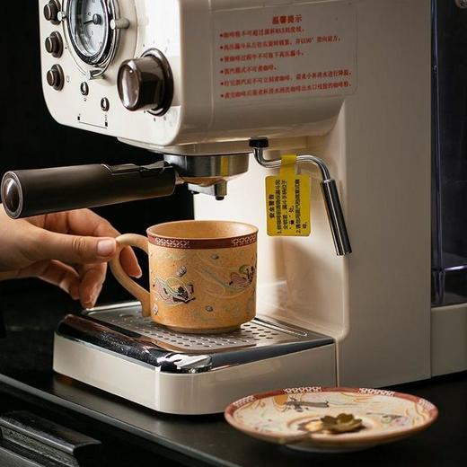 【超模君严选】敦煌文创官方出品，线下门店同款！【敦煌飞花映沙系列】（苏打釉 + 窑变）摸得到鸣沙山细沙感， 单人瓷器咖啡杯/茶壶6件套茶器/盖碗7件套茶器 商品图1