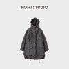 ROMI STUDIO“美式复古”重工洗水可拆卸连帽风衣外套 RWCWWT6047 商品缩略图1