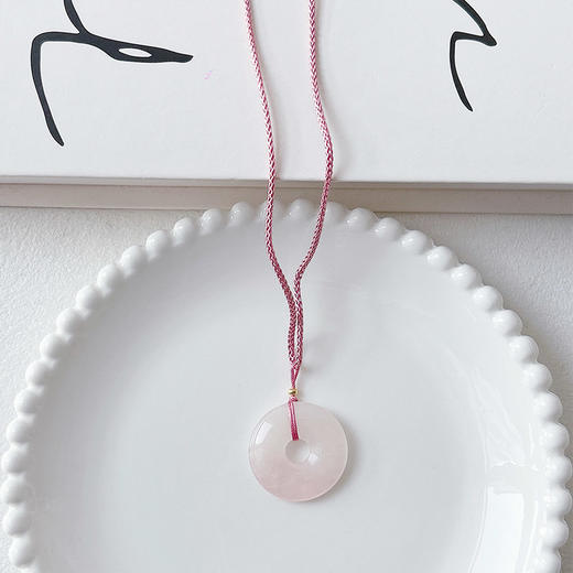 低调质感平安扣造型天然石长链项链-纪念日百货门店同款168195251 商品图3