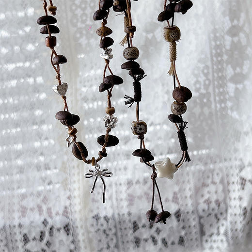 多巴胺项链女款少女心时尚锁骨链咖啡豆项链-纪念日百货门店同款 163493760 商品图0