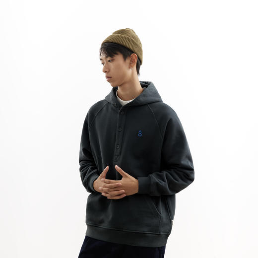 吃茶去chichaqu25秋冬重磅全棉带帽卫衣复古宽松加厚纯棉刺绣葫芦 商品图1