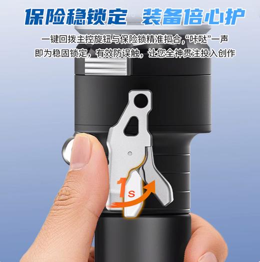 （CAVIX）安卡AK-P3一键升降独脚架碳纤维相机快速升降拉伸快装快拆专业摄影户外便携婚礼拍摄液压云台支架 商品图4