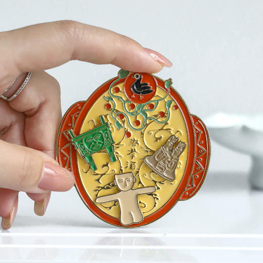 君幸酒耳杯冰箱贴 文创文物冰箱磁贴伴手礼礼物旅游纪念品 商品图0