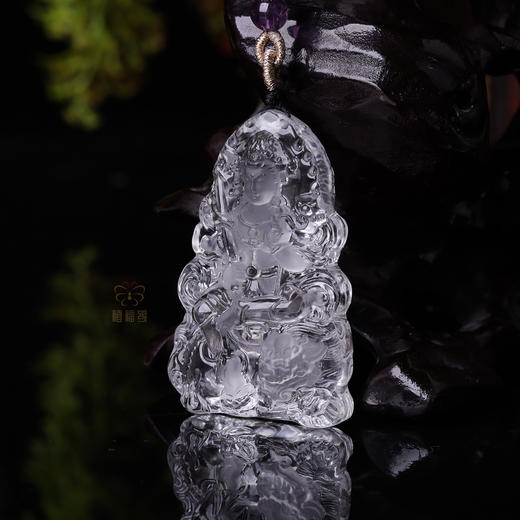 【文殊菩萨】白水晶八大守护神坠   ZX2511150 商品图2