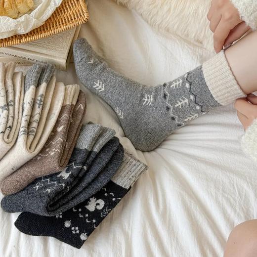 冬季羊毛袜｜费尔岛+小狗图案可选，每双袜子都是微型童话 商品图4