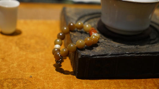 糖色和田玉｜古珠 商品图1