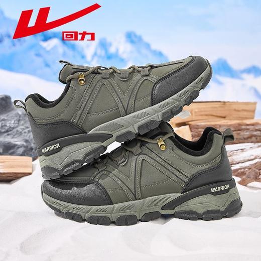 回力男鞋加绒工装鞋2025冬季新款户外徒步登山鞋厚底保暖运动鞋男 商品图4