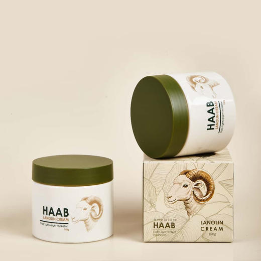 HAAB 哈布 绵羊油面霜 澳洲原装进口 补水滋润 舒缓修护 150g/罐 商品图8