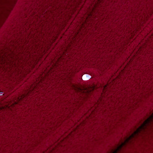 QH961斯尔丽25新款修身气质高雅大翻领手工盘钻轻奢长羊毛大衣 商品图7