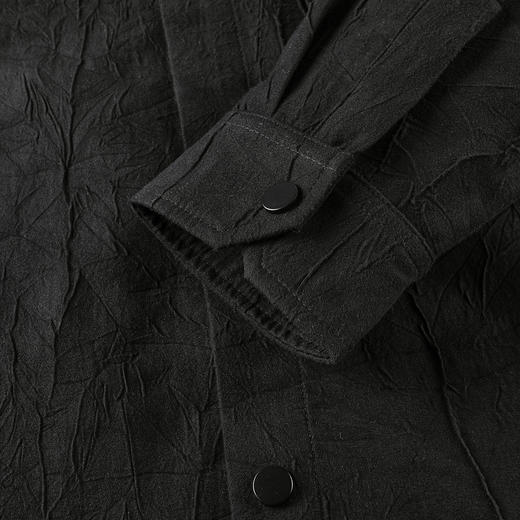 GXG男装25秋季日系复古简约翻领户外休闲宽松百搭男式长袖衬衫K&C 商品图11