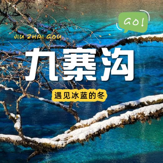 【成都出发｜九寨沟两日游】走进冬日九寨沟看海子边的雪花闪闪 商品图0