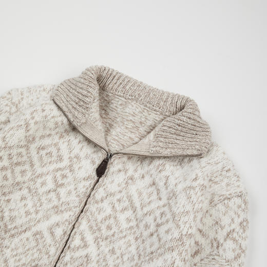 ROMISTUDIO“冬日松弛”羊毛圈圈纱费尔岛萎格针织外套 RWCAWU6907 商品图2