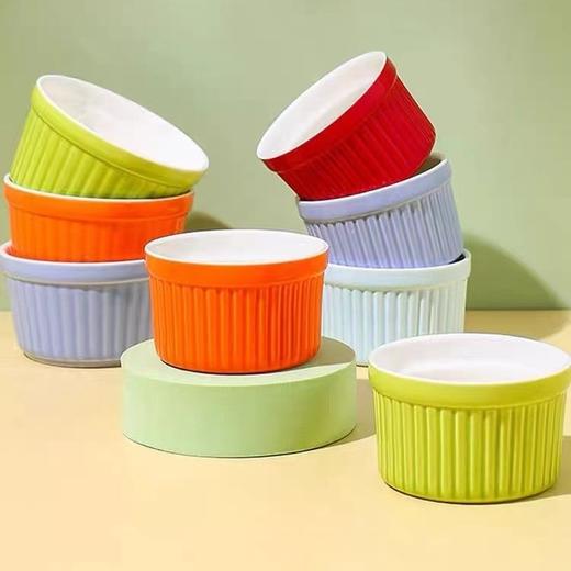 （4只装）陶瓷舒芙蕾布丁烤碗烤箱专用烘焙碗空气炸锅家用蒸蛋蒸菜 商品图0