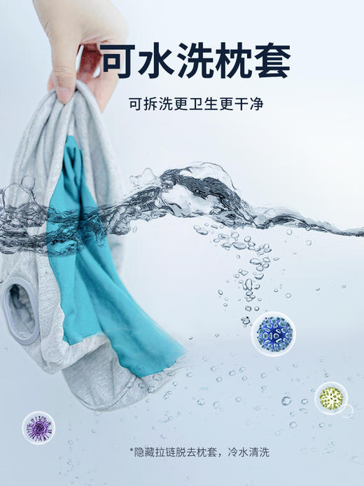 和正U型多功能颈椎按摩器 HZ-U1颈部按摩仪脖子揉捏肩颈护颈仪多功能办公家用商务旅行便携U型枕 送女友男友生日礼物 经典款 百搭灰 商品图4