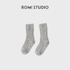 ROMI STUDIO“针织羊毛袜”复古麻花纹腈纶混纺中筒袜子 RWCWP35892 商品缩略图0