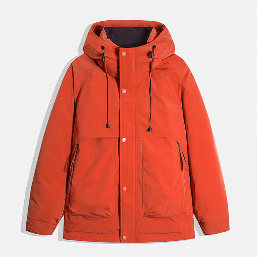 【情侣款】罗蒙冬季连帽羽绒服男女休闲百搭情侣款户外工装风羽绒外套 商品图9