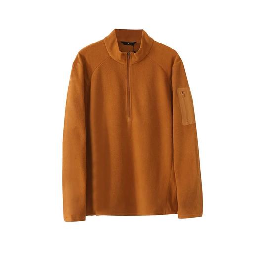 半高领拉链长袖抓绒打底衫 商品图4