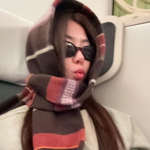 ROMI STUDIO"暖冬织梦"纯羊毛色彩条纹保暖百搭围巾RWCAPT6241 商品图0