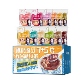 和粮溢田7+5袋五谷膳食粥75g*12包
