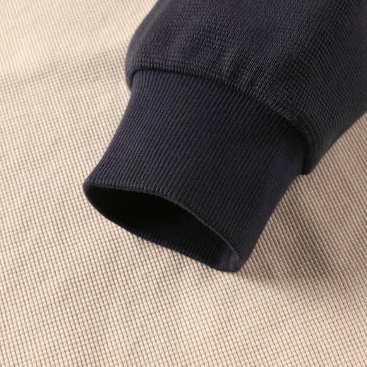 GXG男装25秋季撞色拼接休闲圆领上衣舒适宽松男式长袖T恤K&C 商品图5