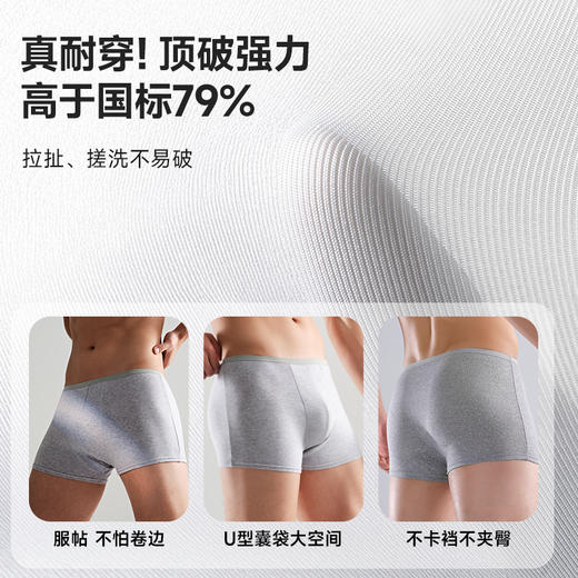 【无菌级】Freego「纯棉」10A抗菌一次性男士平角裤「天然舒适透气」 商品图3
