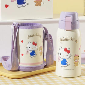 杯具熊超级飞侠保温杯带杯套高颜值双饮杯儿童学生便携不锈钢水杯