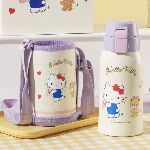 杯具熊超级飞侠保温杯带杯套高颜值双饮杯儿童学生便携不锈钢水杯 商品图0