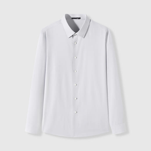 GXG男装【含桑蚕丝】25秋季简约纯色日常休闲男式翻领长袖衬衫K&C 商品图8