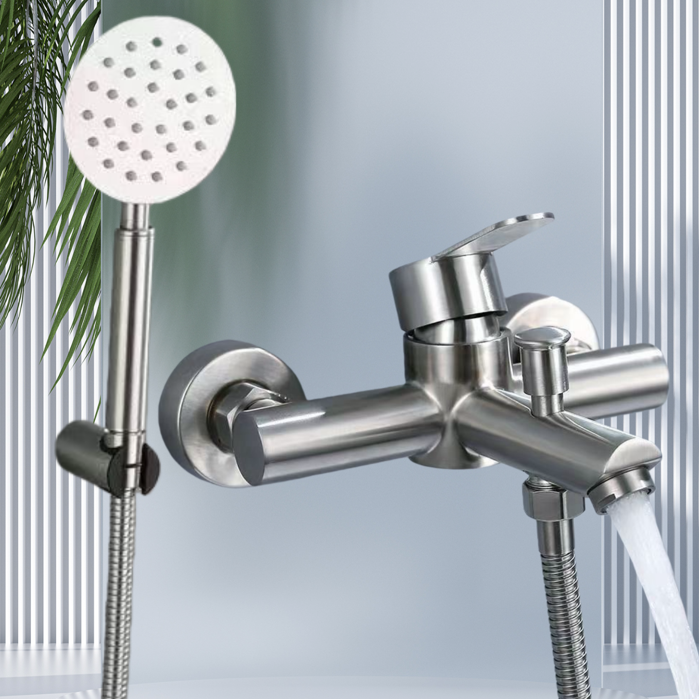 6184 贝加尔三联花洒套装 拉丝