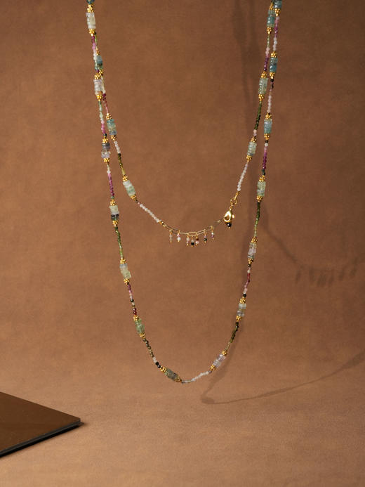 北京仓｜Diaperis Paris-NAMATA-萤石 长项链［法国设计师］ 商品图0