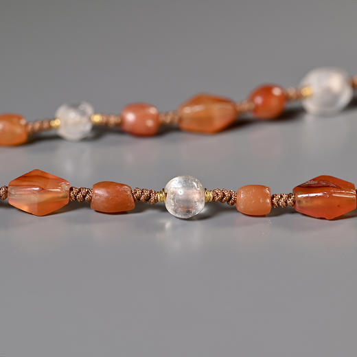 焦糖蚀花线珠+五彩多宝项链 商品图6